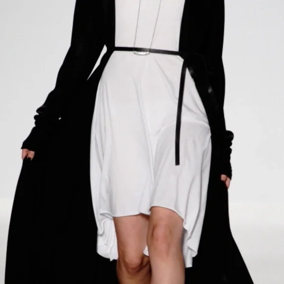 Mark & Estel Cascade Maxi Coat Long Open Drape Jersey Cardigan Oversized Jacket - Picture 2 of 9